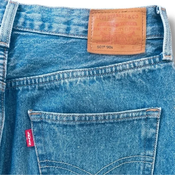 Levi’s 501 90s Premium Denim Jeans Pants - Picture 3 of 7